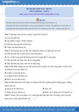 Đề kiểm tra giữa kì 2 Sinh 12 - Đề số 3 có lời giải chi tiết